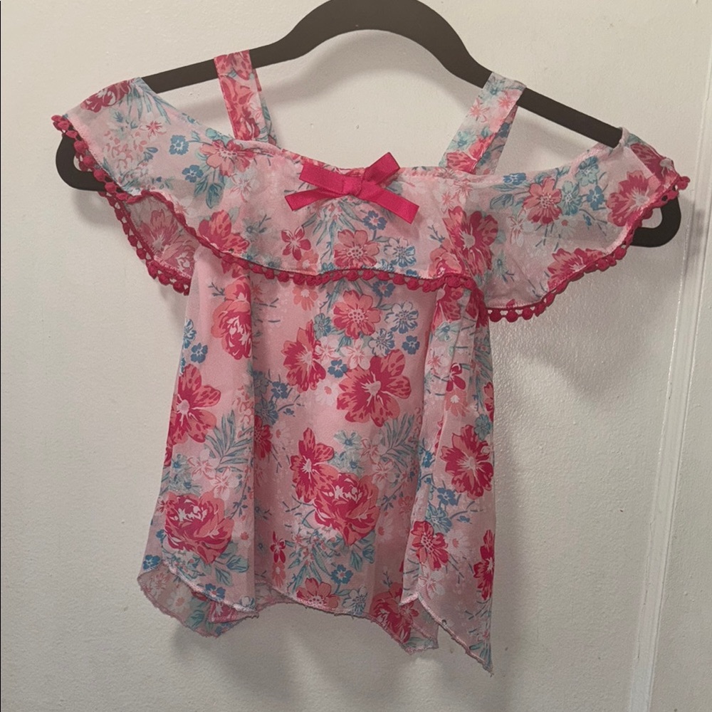 Floral Pink Kids Top